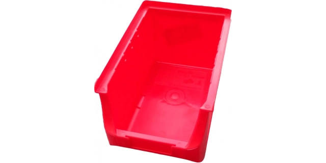 Box plastový, velikost 4, červený
