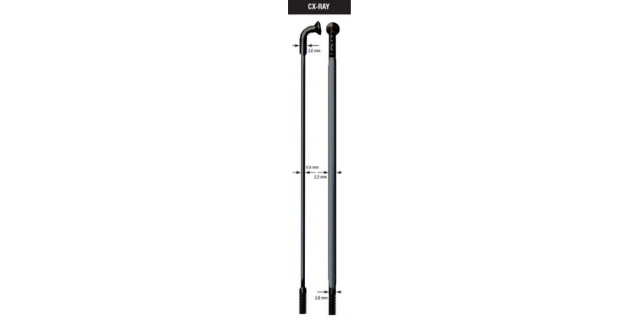 Paprsek SAPIM CX RAY 271-310mm, bend/zahnutý, černý