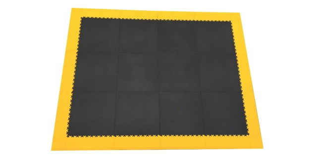 Podlaha Fortelock 177x227 cm, černo-žlutá